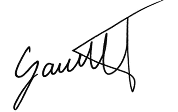 Wiktor Gaweł handwritten signature